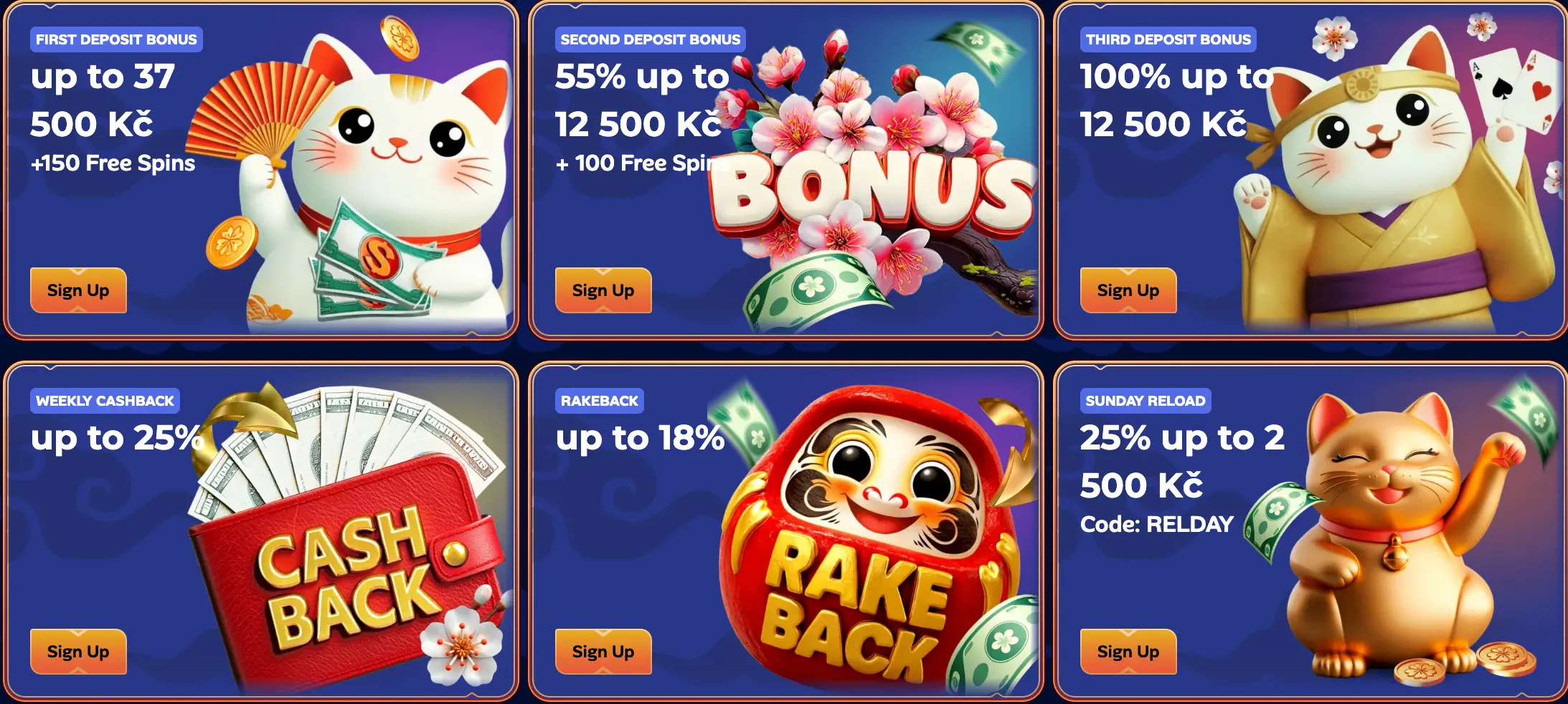 Manekispin Casino – uvítací balíček až do 62 500 Kč + 250 Free Spins